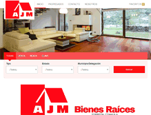 Tablet Screenshot of ajmbienesraices.nocnok.com